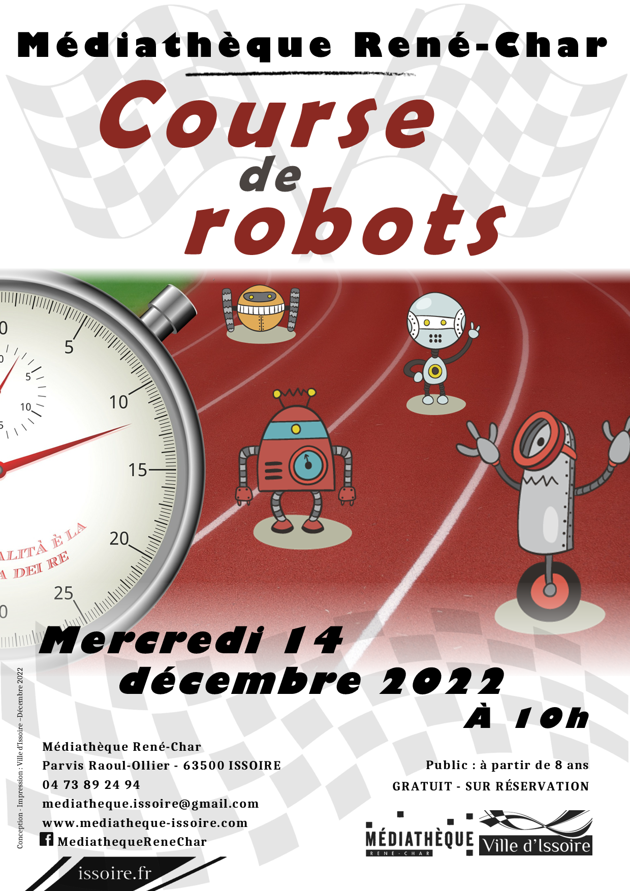 Affiche Course de robots 16 12 22